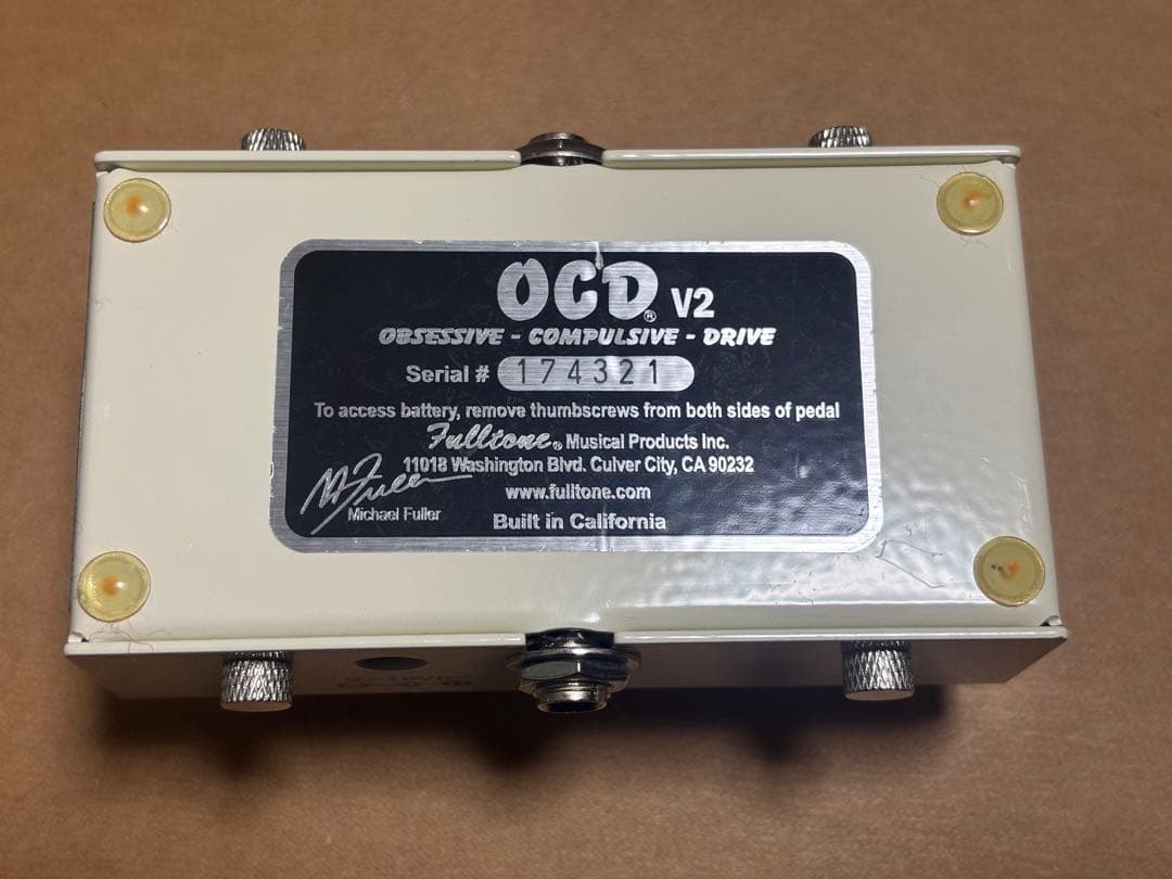 【新品同様　正規輸入品】Fulltone OCD V2 オーバードライブペダル