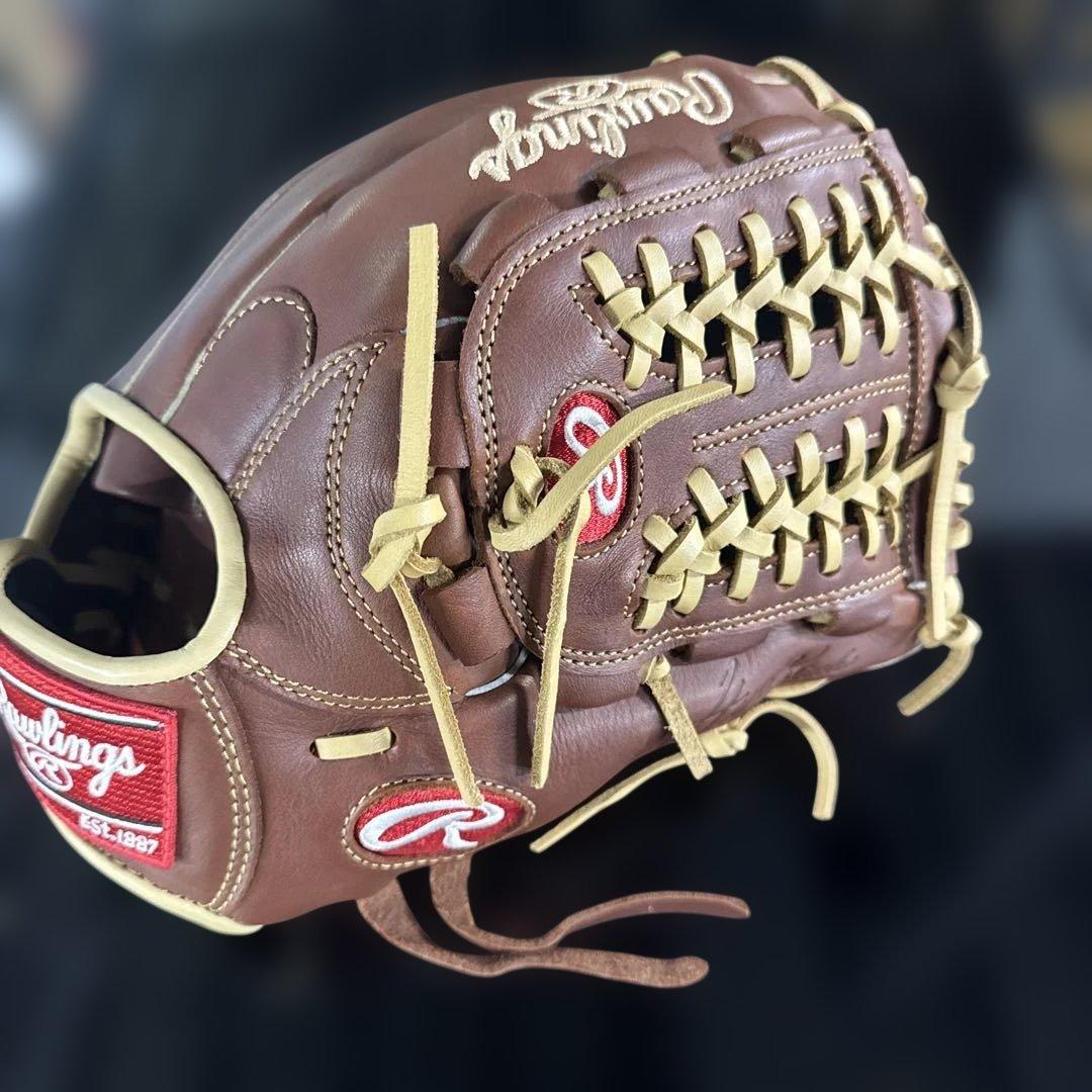 ⑦Rawlings 軟式グローブ ブラウン