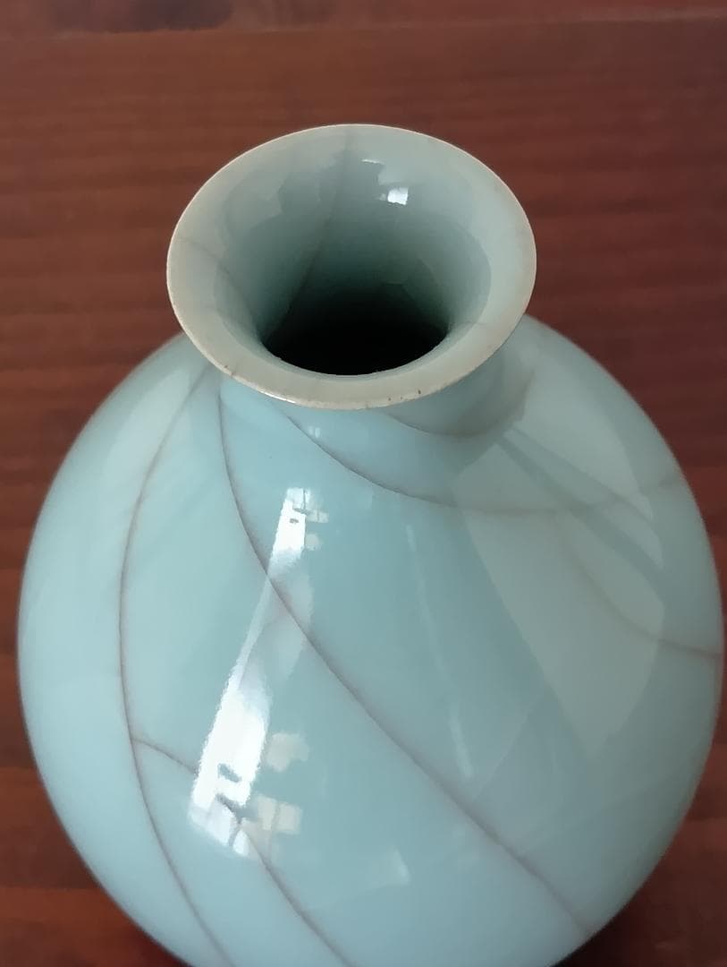 津金日人夢　青磁（青瓷）徳利