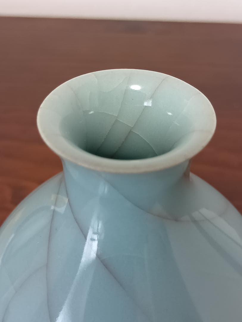 津金日人夢　青磁（青瓷）徳利