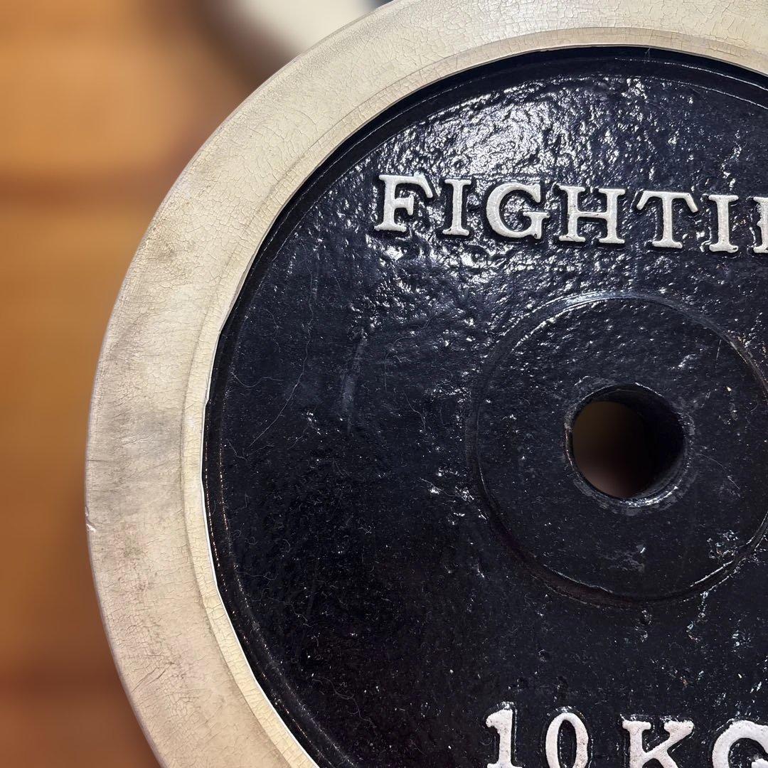 FIGHTING ROAD ダンベルバープレート 10KG×2枚（ラバー付き）