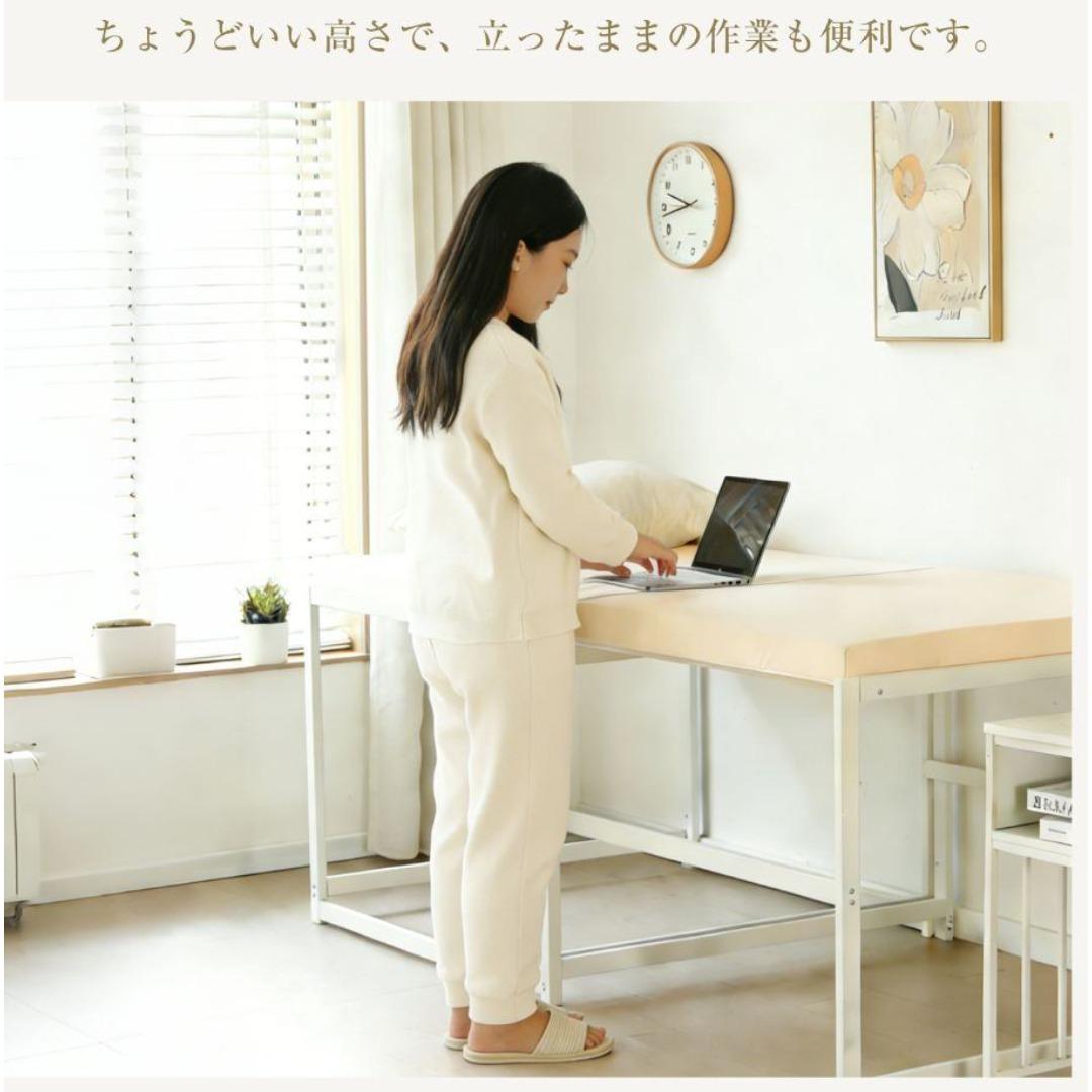 伸長式ベッド 高さ75cm ディベッド シングル パイプベッド 2way 来客用