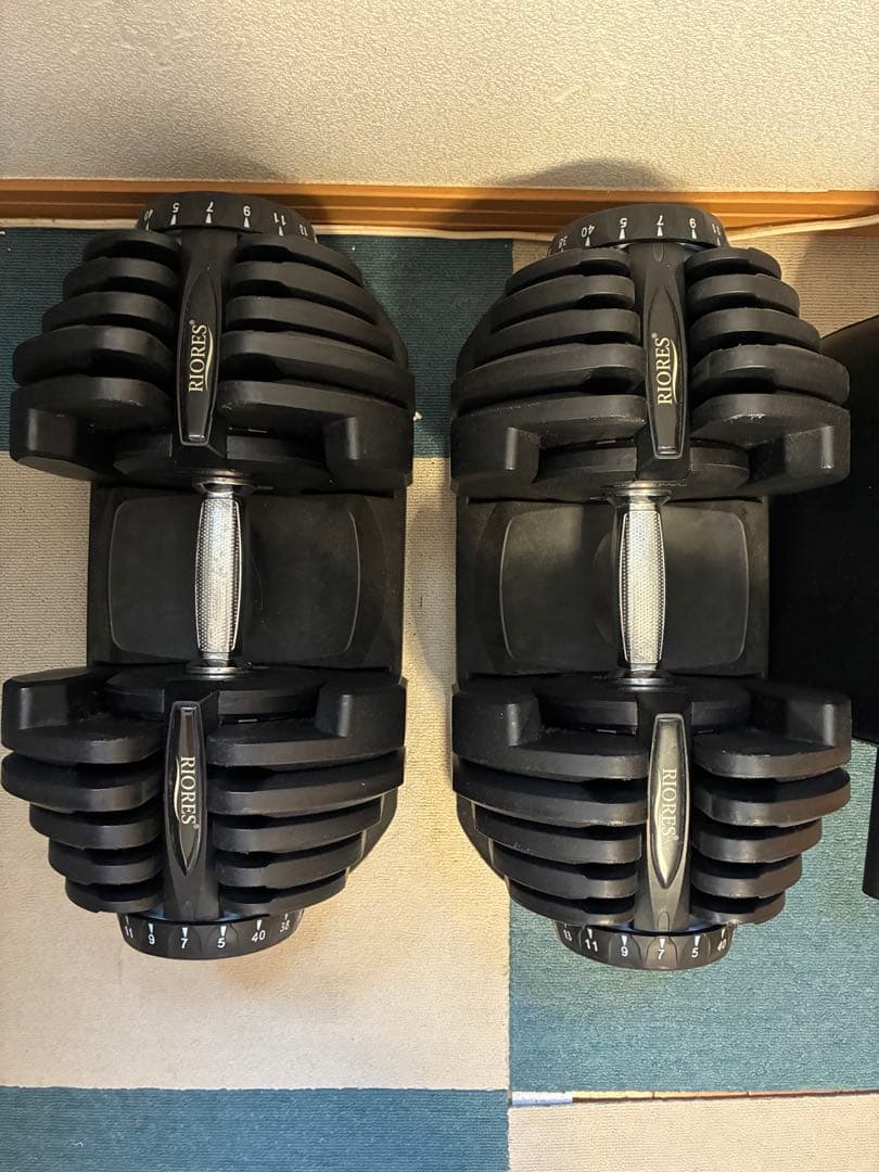 【引き取り限定】可変式ダンベル40kg×2 ＆ マルチベンチ セット
