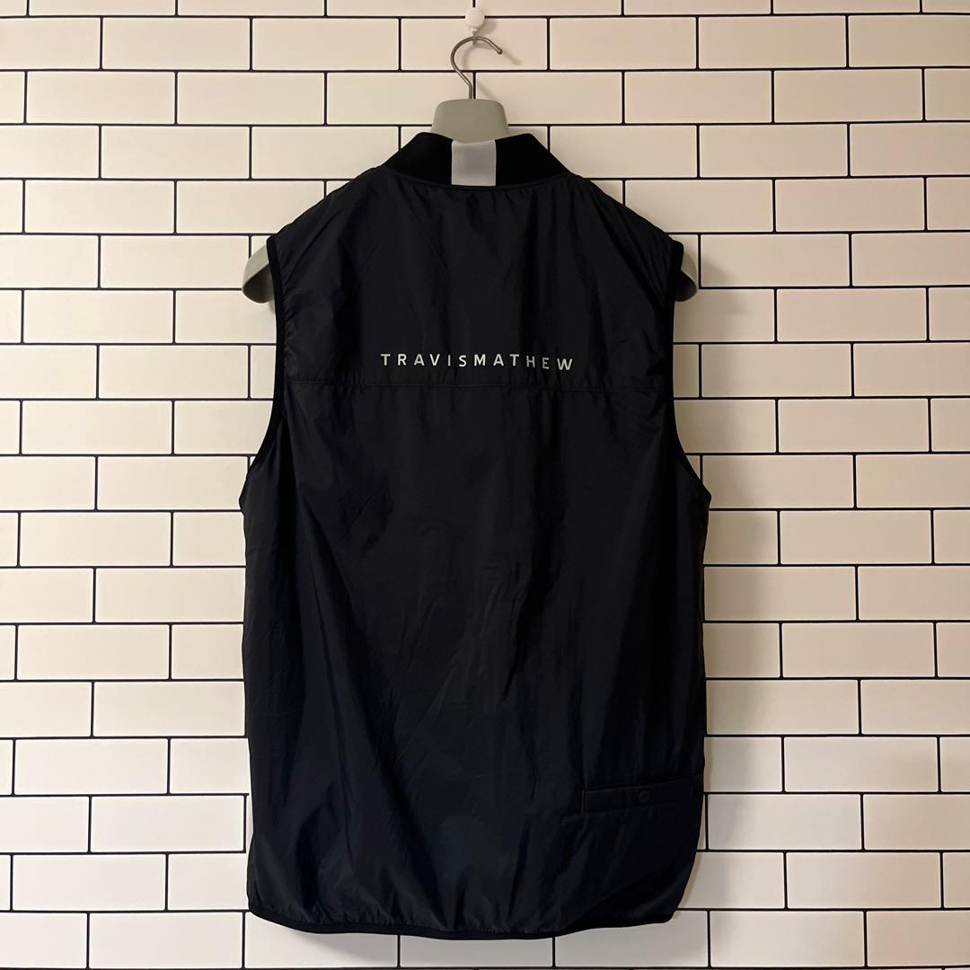 TravisMathew ゴルフ ベスト ブラック/ホワイト