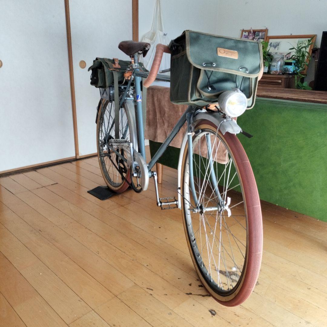 自転車用バック オーストリッチ 前後セット