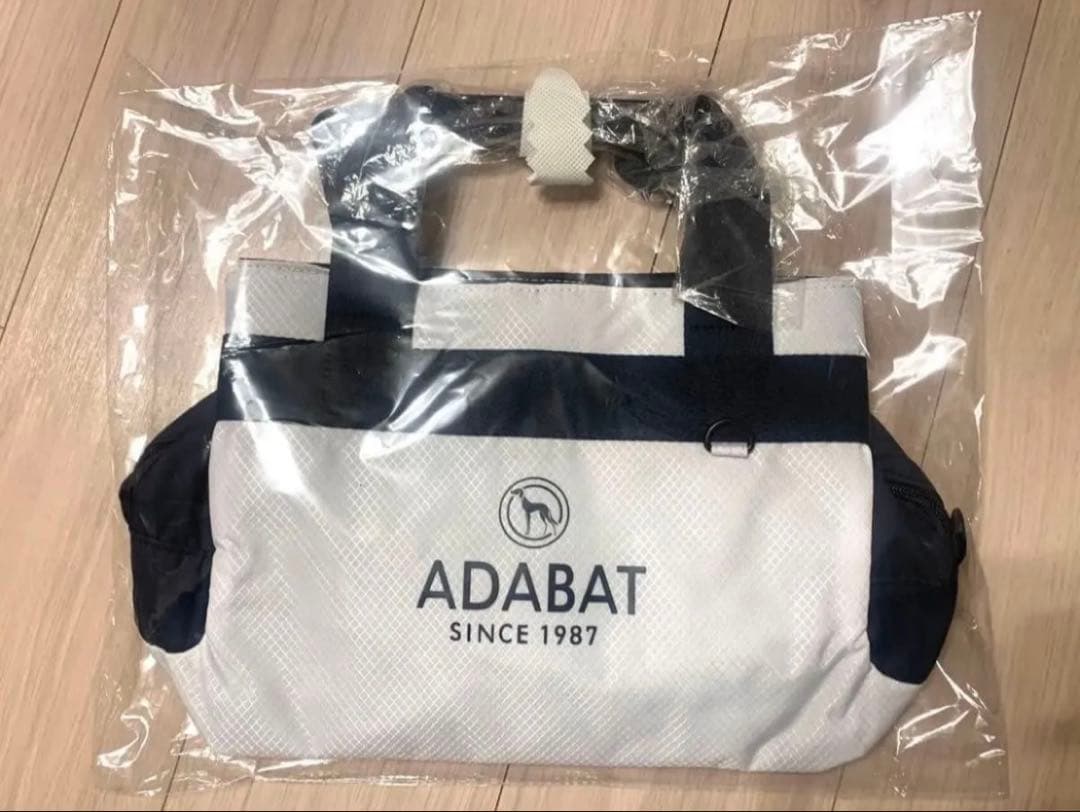 【新品未使用】アダバット adabat ロゴデザイン カートバッグ ホワイト