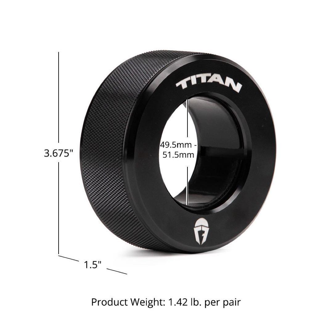 TITAN Fitness アルミニウム マグネット カラー １ペア（2個）