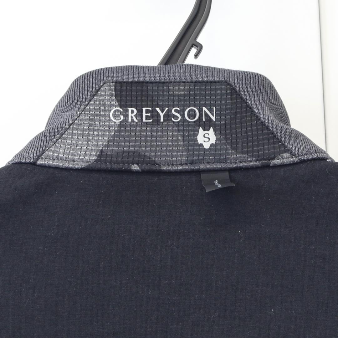 【美品】グレイソン ジャケットS グレー×ブラック GREYSON ゴルフ