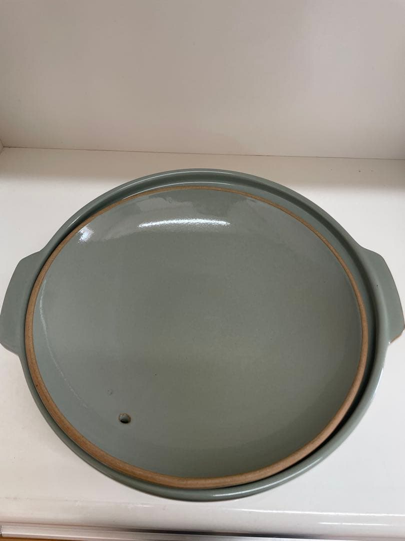 陶器製銀峯陶器 萬古焼 花三島 土鍋 11号 5-6人用万古焼　新品