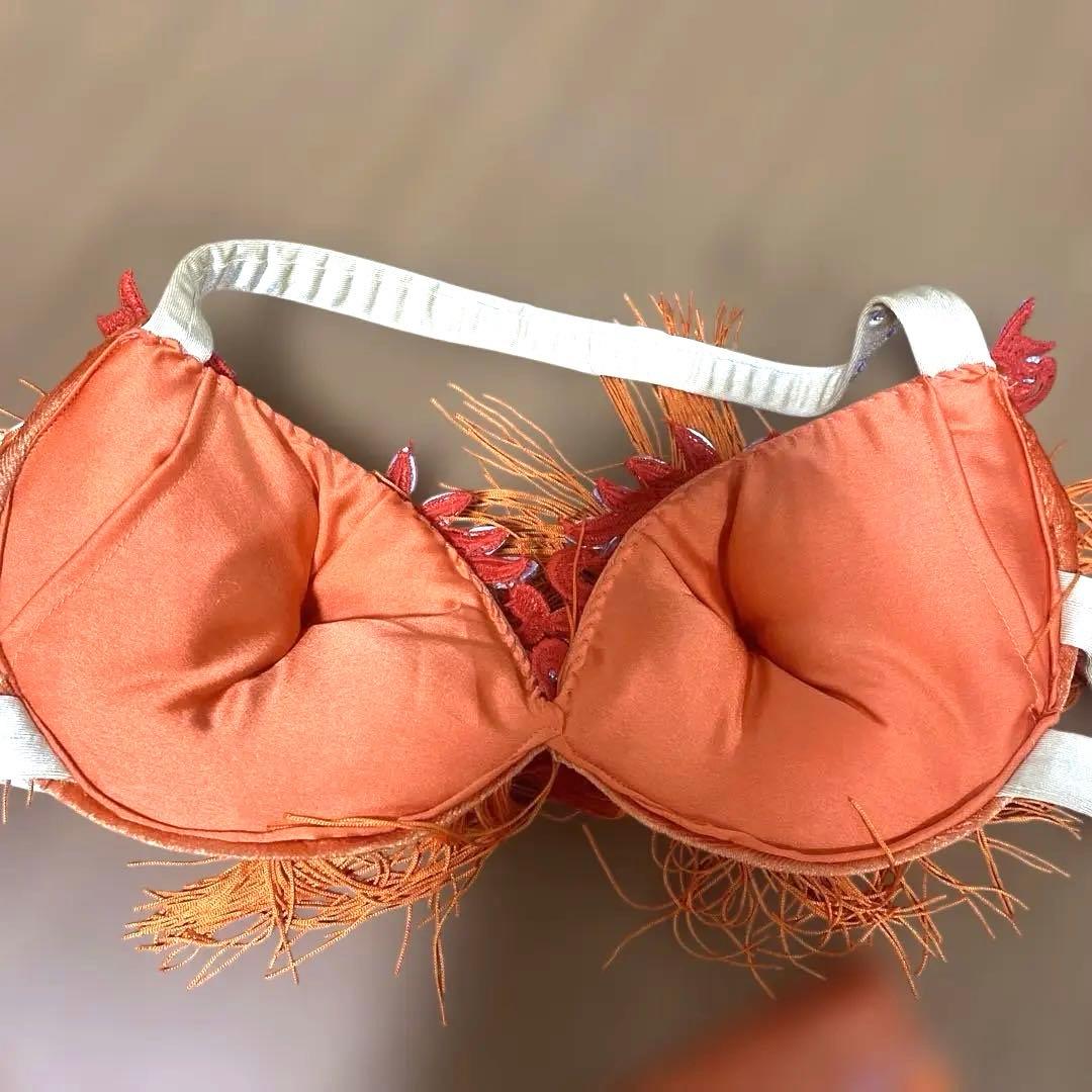 【新品・未使用】ベリーダンス衣装　オレンジ