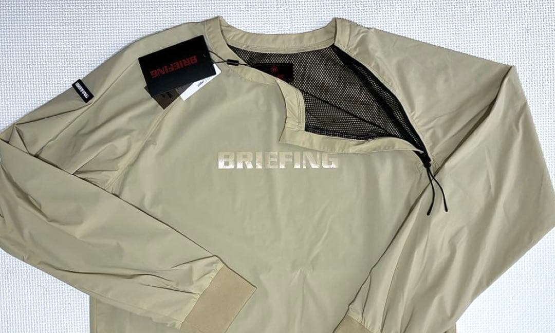 BRIEFING WIND & RAIN PULLOVER（BEIGE／M）