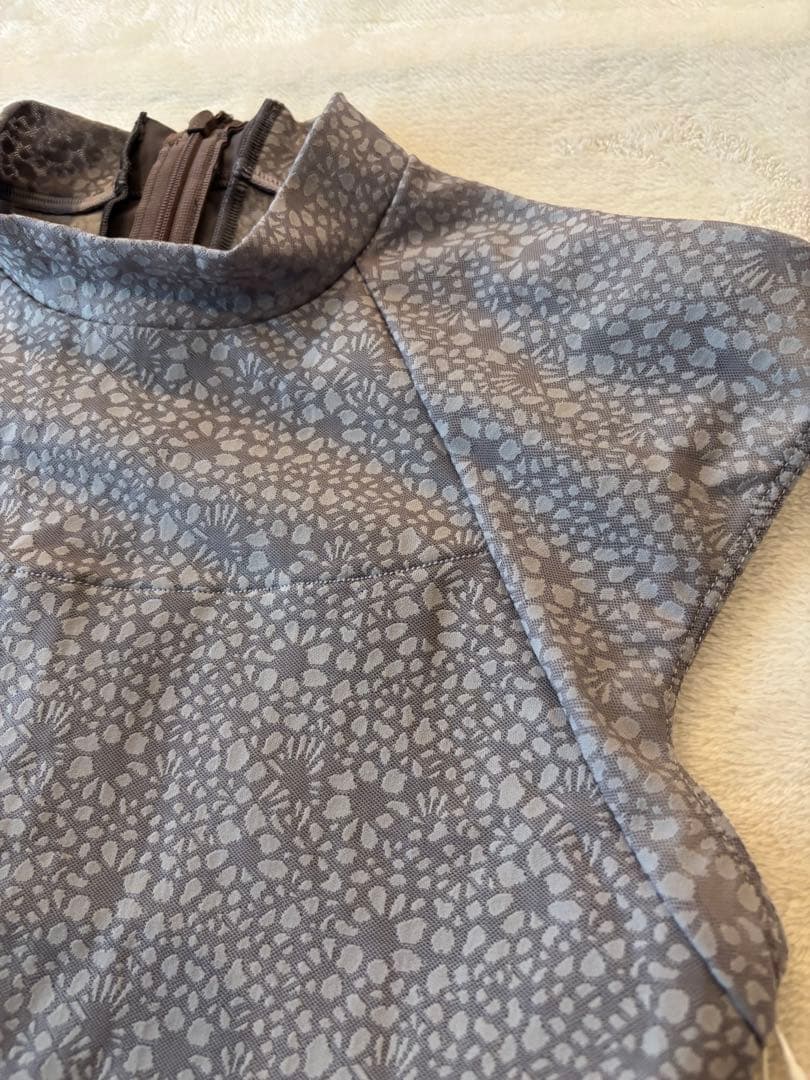 新品　FREED OF LONDON★ハイネックレオタード チャコールグレー　L