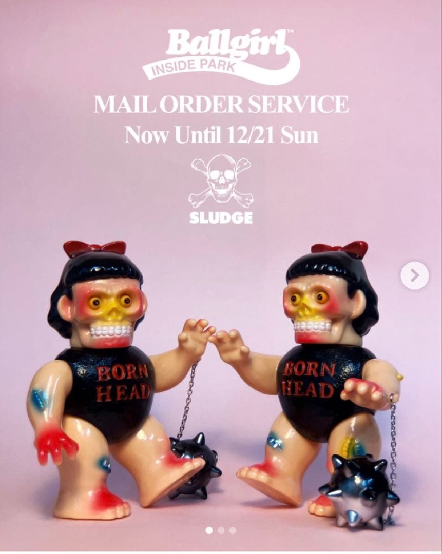 sludge BALL GIRL BORNHEAD インディーズソフビ tkom
