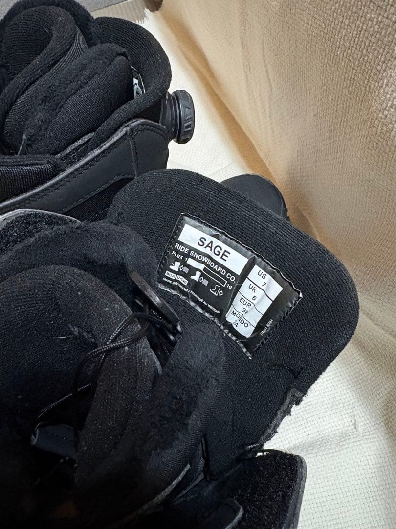 【限定特価】RIDE SAGE BOARD BOOTS 24-25 黒