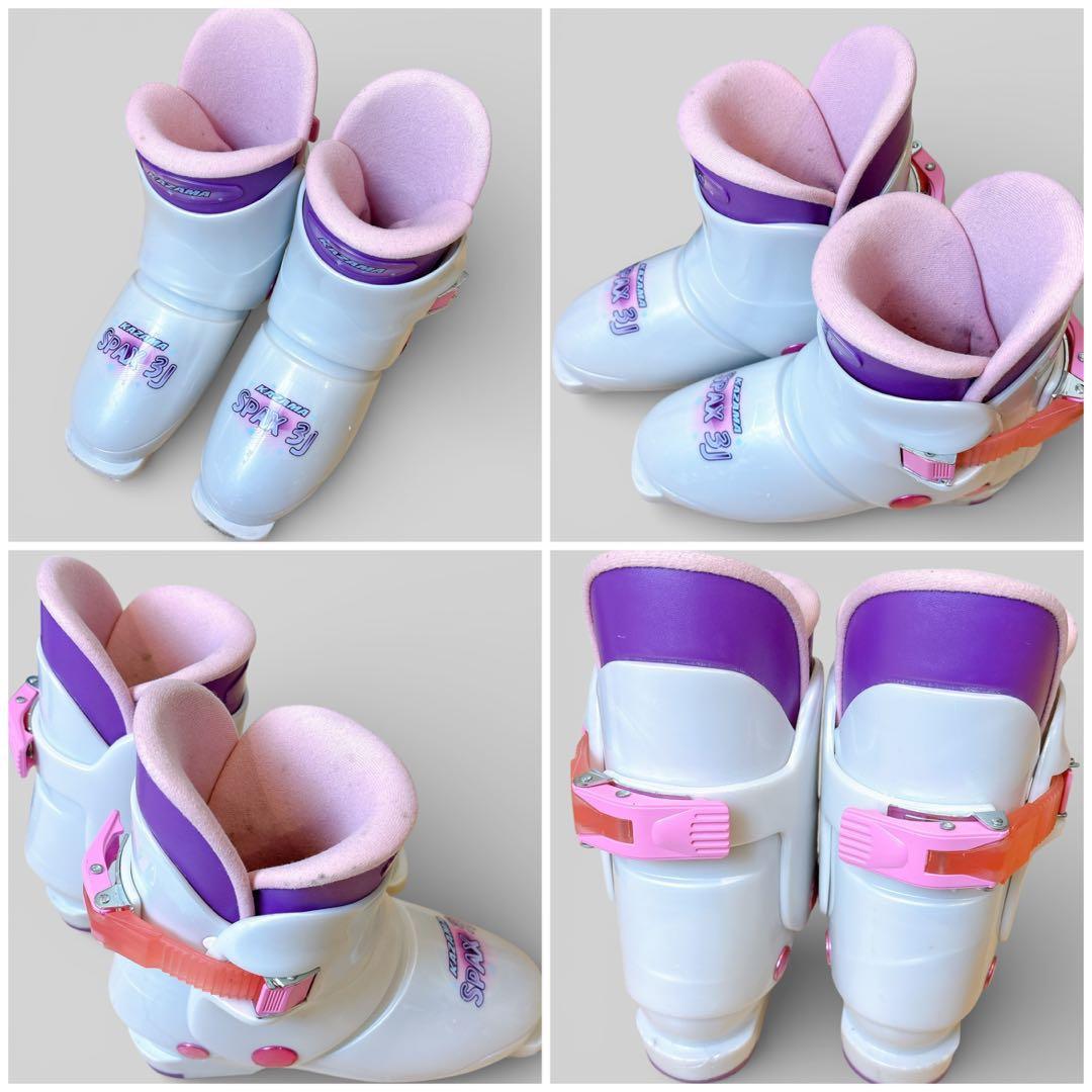 【美品】 KAZAMA カザマ スキー キッズ 4点セット