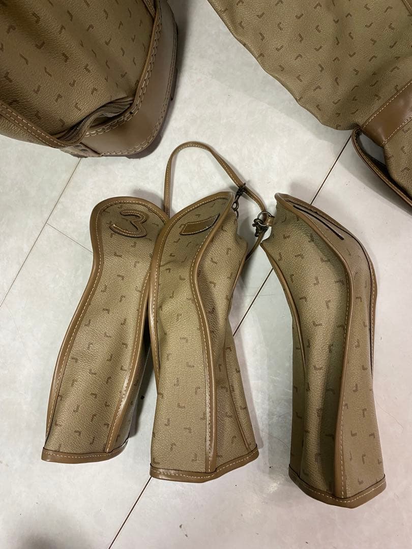 LANCEL ランセル　キャディバッグ　ゴルフバッグ　レトロ