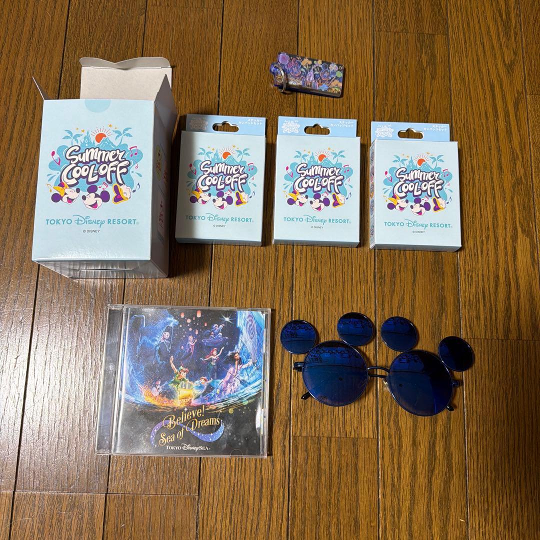 Disney Resort コラボ缶バッジ、CD、キーホルダー、サングラス