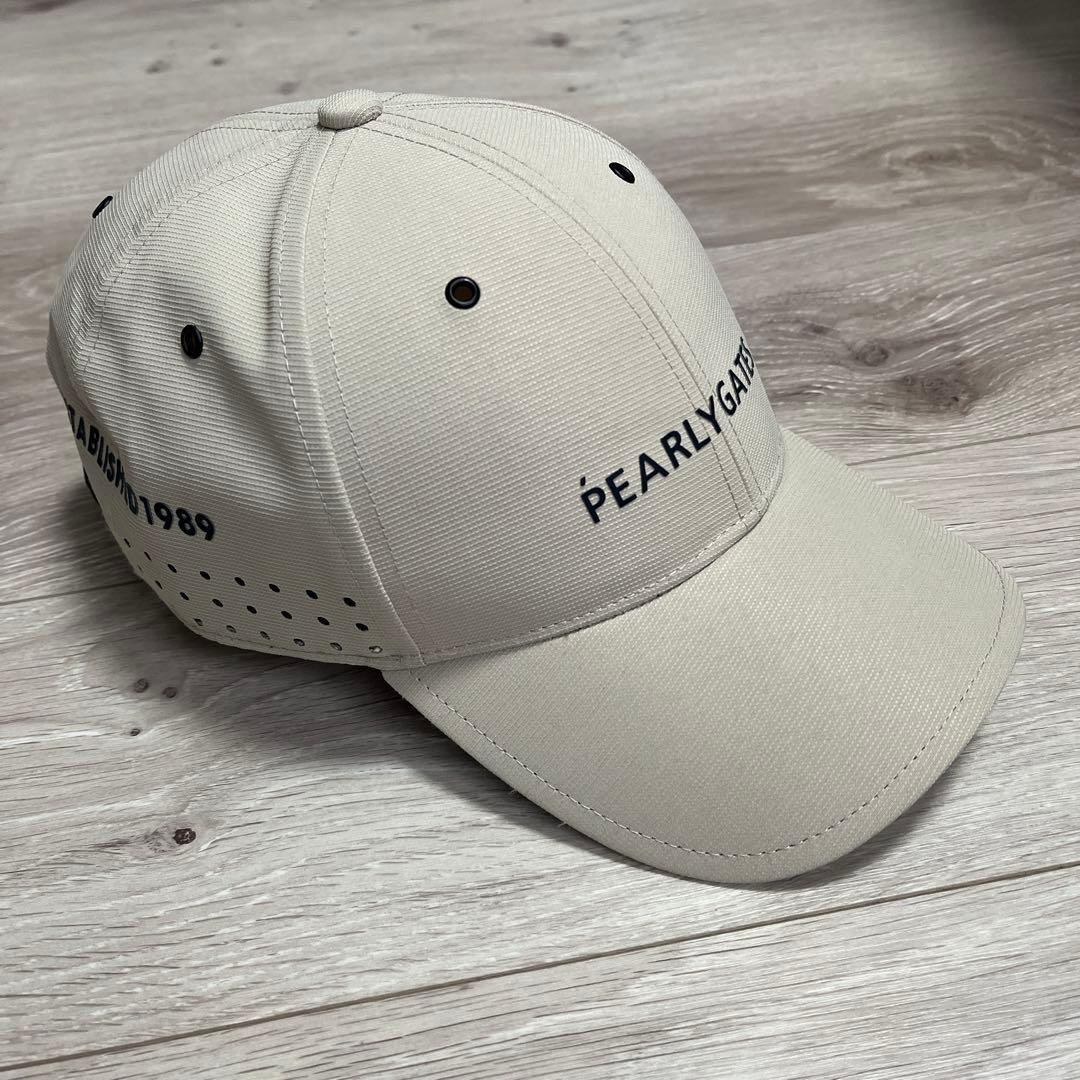 【新品】パーリーゲイツ ゴルフ キャップ ベージュ
