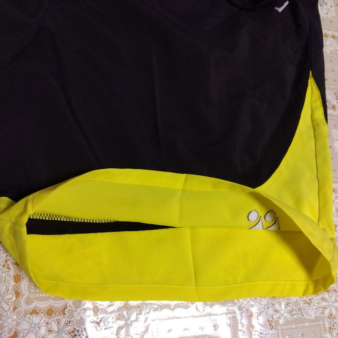 美品✨⑩ YONEX ハーフパンツ／ベリークール／ユニ О／ブラック、蛍光ライン