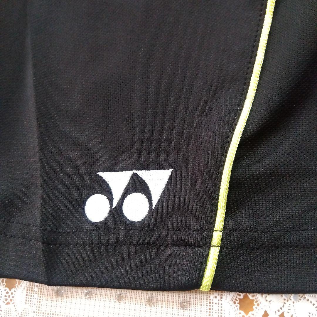 美品✨⑩ YONEX ハーフパンツ／ベリークール／ユニ О／ブラック、蛍光ライン