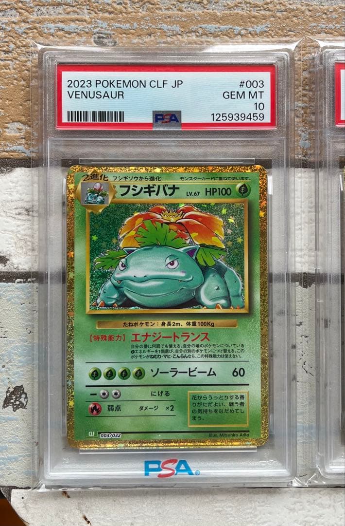 [PSA10] クラシック　フシギバナ リザードン カメックス 3連番 ポケカ