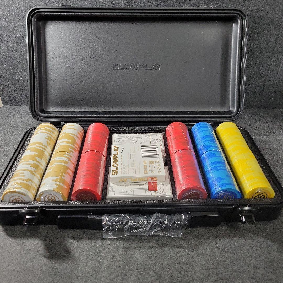 SLOWPLAY クレイポーカーチップセット 300枚 チップバリュー表記