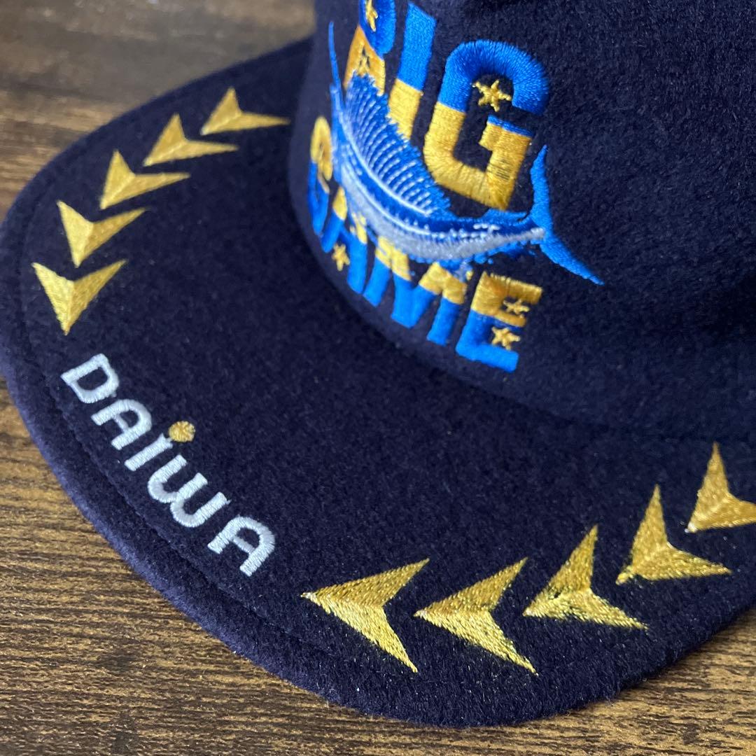 ヴィンテージ品 DAIWA カジキ ブルーマリン刺繍 フィッシングキャップ