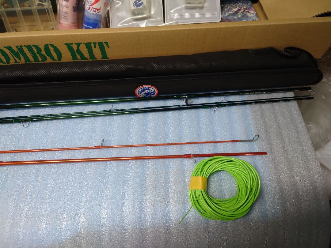 COMBO KIT フライロッドセット　8ft 　練習竿＆ライン付き