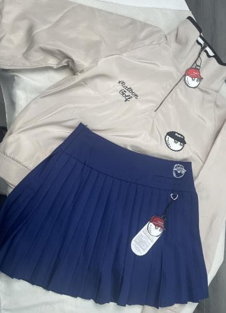 Malbonゴルフウェア セットアップ長袖ジャケット×スカート美シルエット限定✨