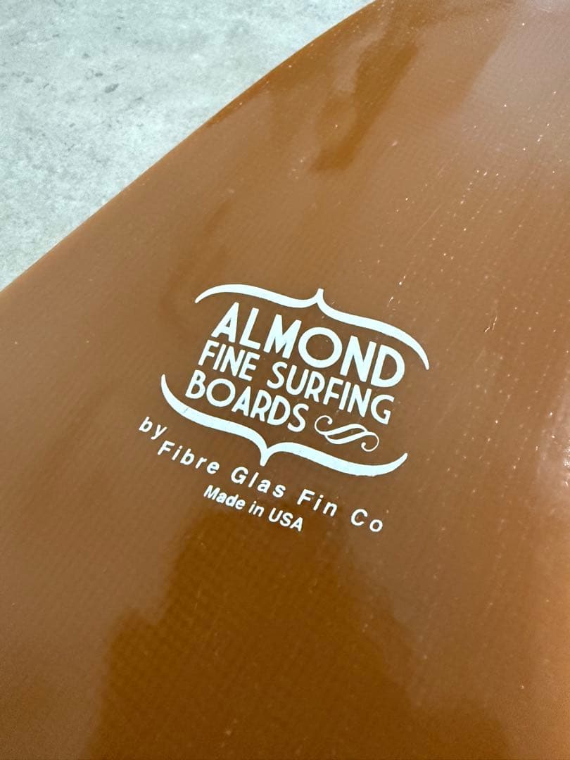 ALMOND サーフボードフィン ブラウン