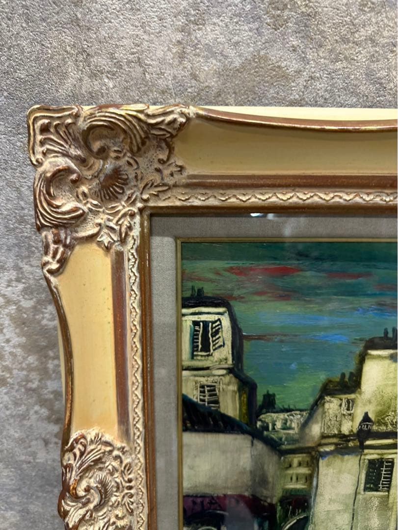 独特の色彩でパリ・モンマルトルを描き続けた 冬島大二郎「モンマルトル」油彩画