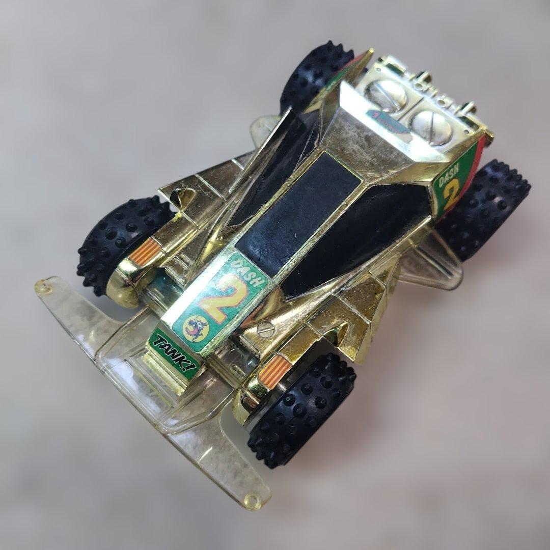 ミニ四駆チョコ 金メッキバーニングサン/サンダードラゴンJr＋他組立済3台セット