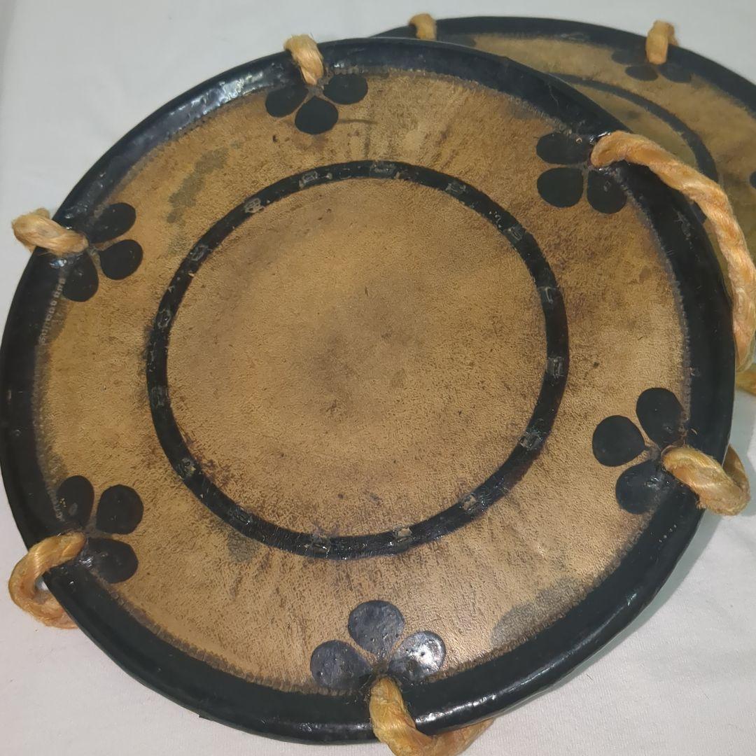 【現状品】和楽器　小鼓　革　鼓