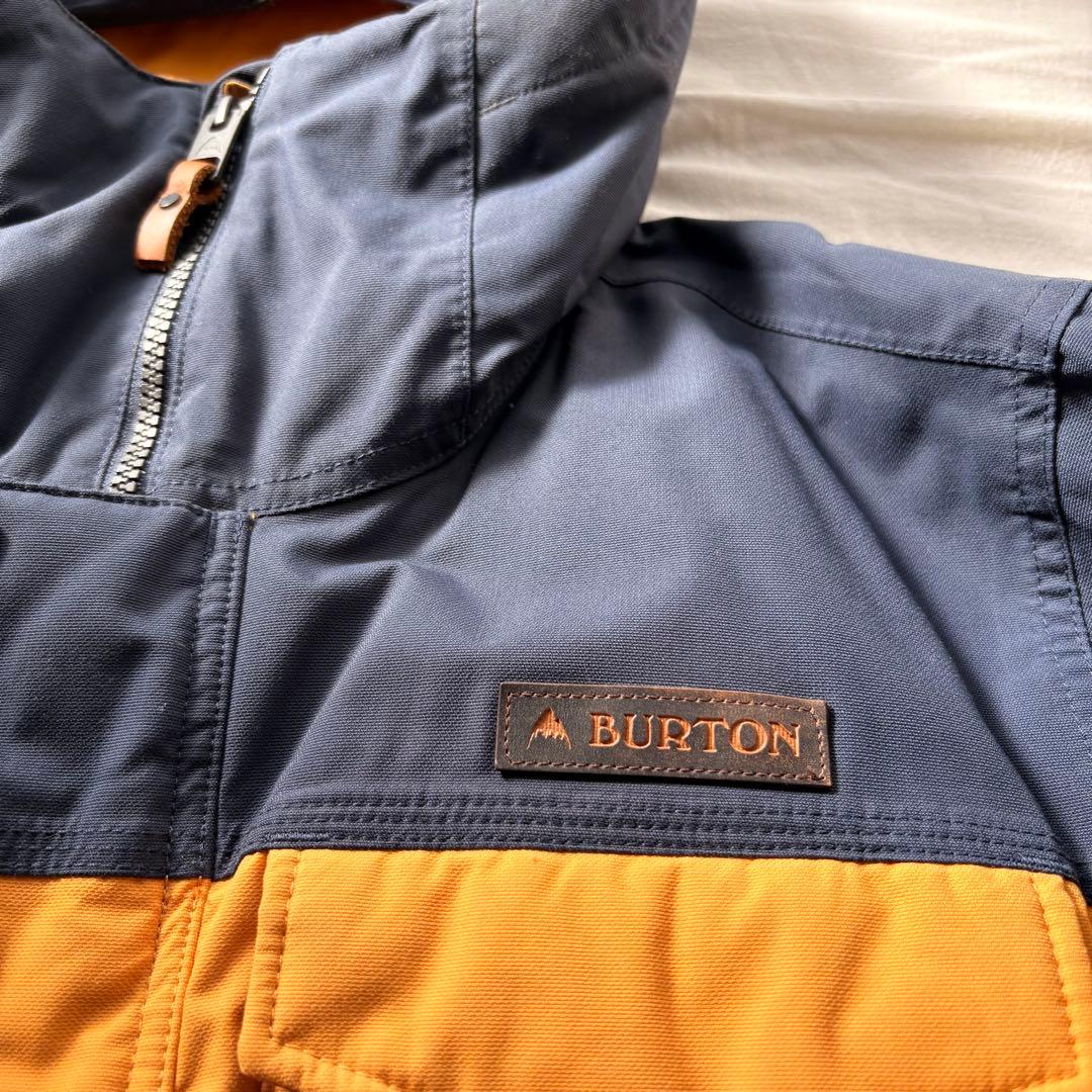BURTON スノーボードジャケット オレンジ/ネイビー