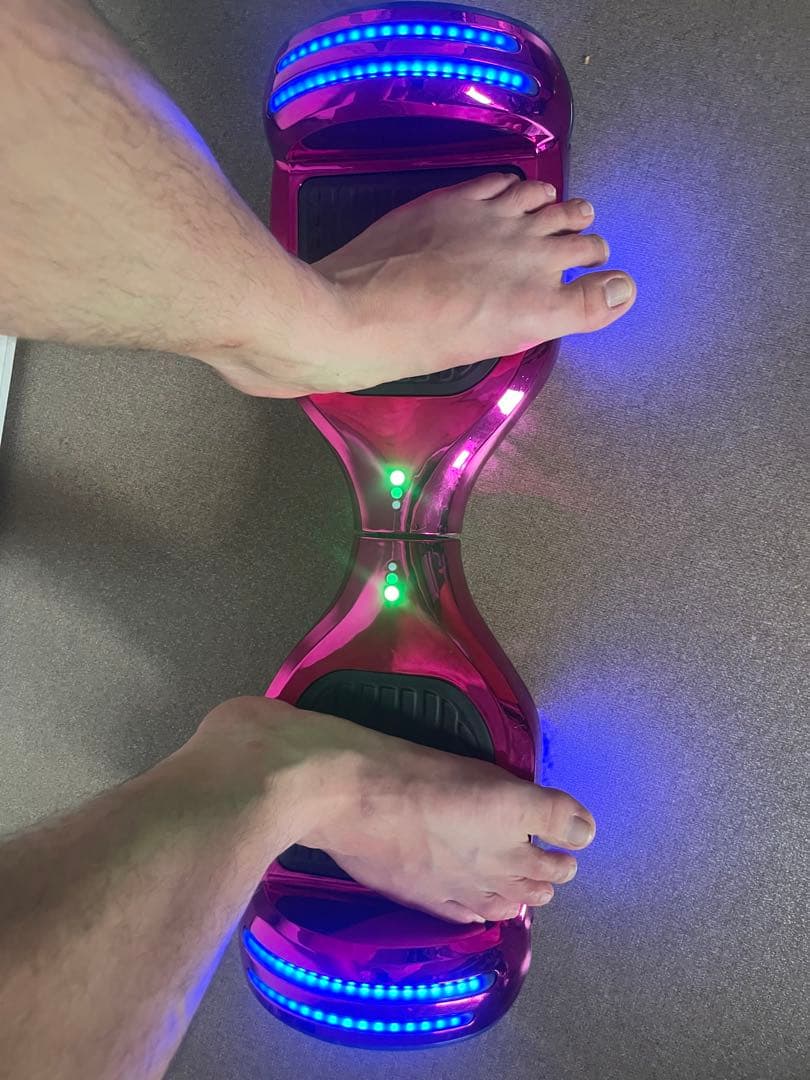 電動バランスホイール ピンク LEDホイール