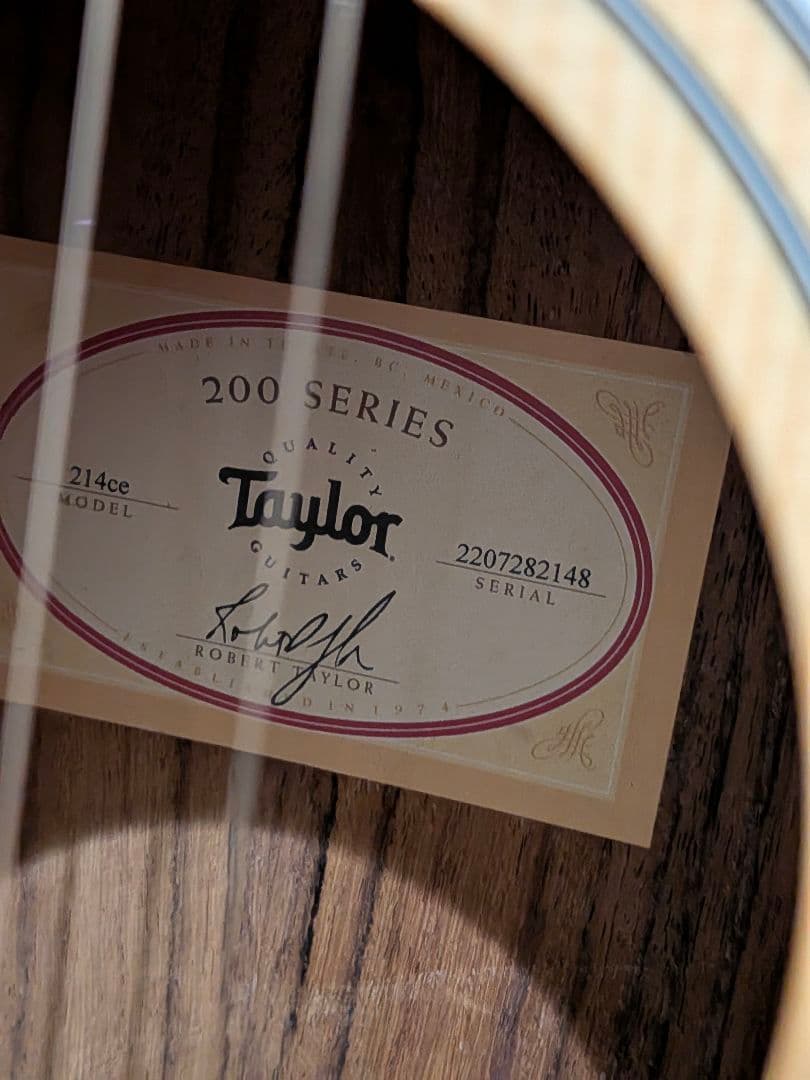 【美品・メンテ済】Taylor 214ce (2023年購入) エレアコ