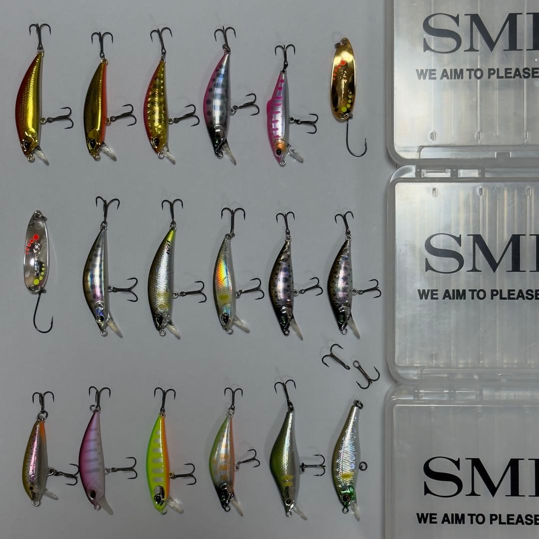 ネイティブトラウト 渓流ルアー18個 DUO SMITH ケース3個