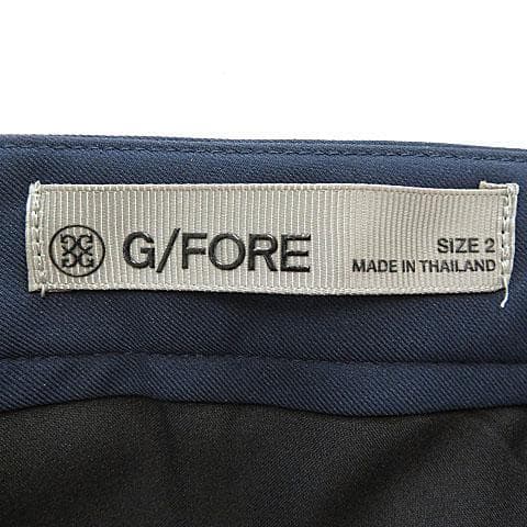 【美品】G/FORE ジーフォア パンツ ネイビー系 サイズ2 [M5693]