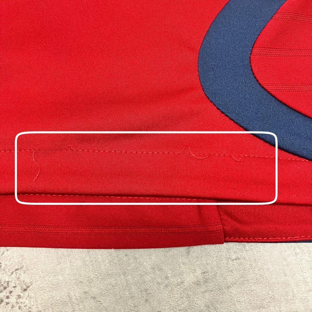 adidas サッカースペイン代表 ノースリーブ プラクティスシャツ 古着 ロゴ