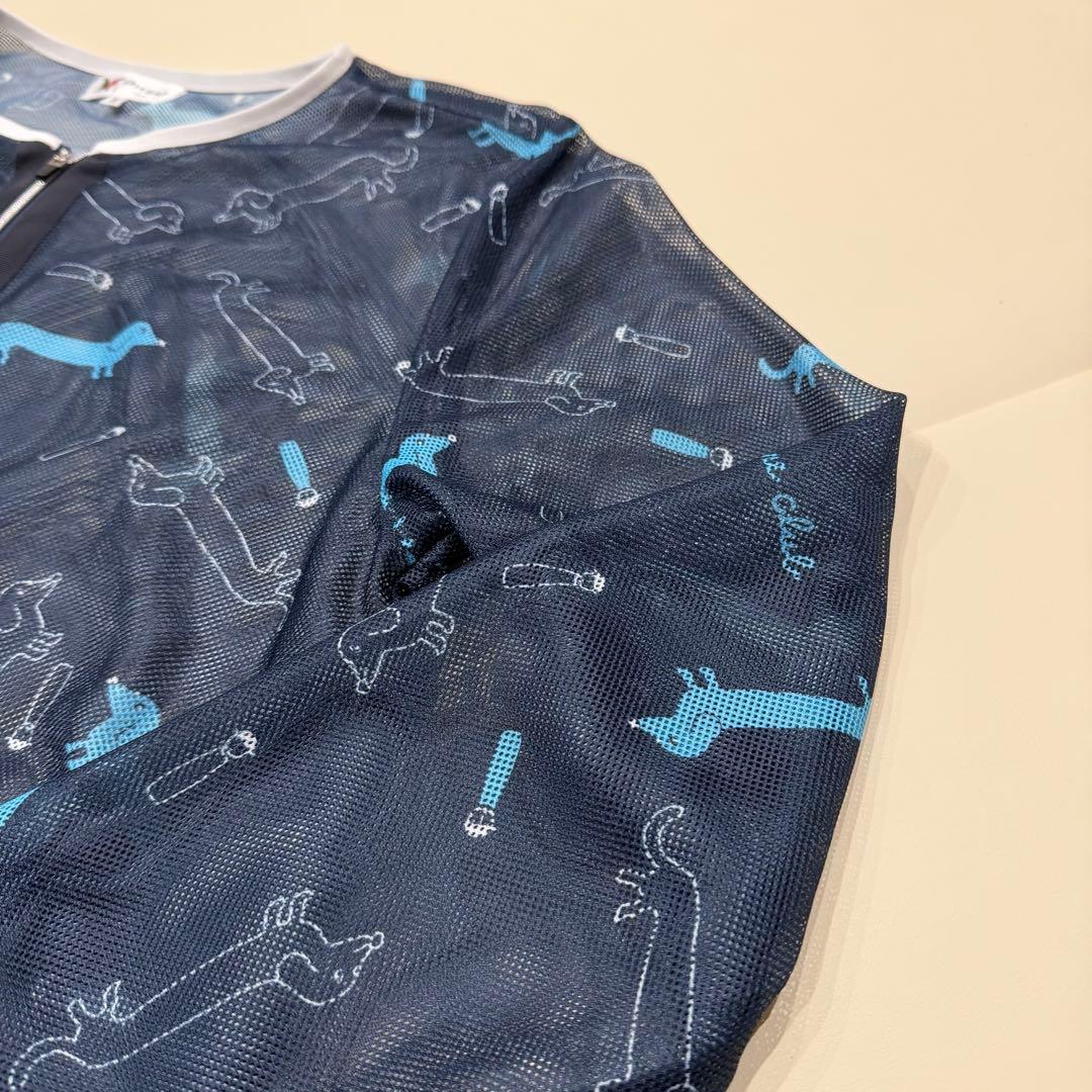 美品✨PICONE CLUB ダックス柄メッシュ速乾ブルゾン ゴルフ 春夏 Ⅱ