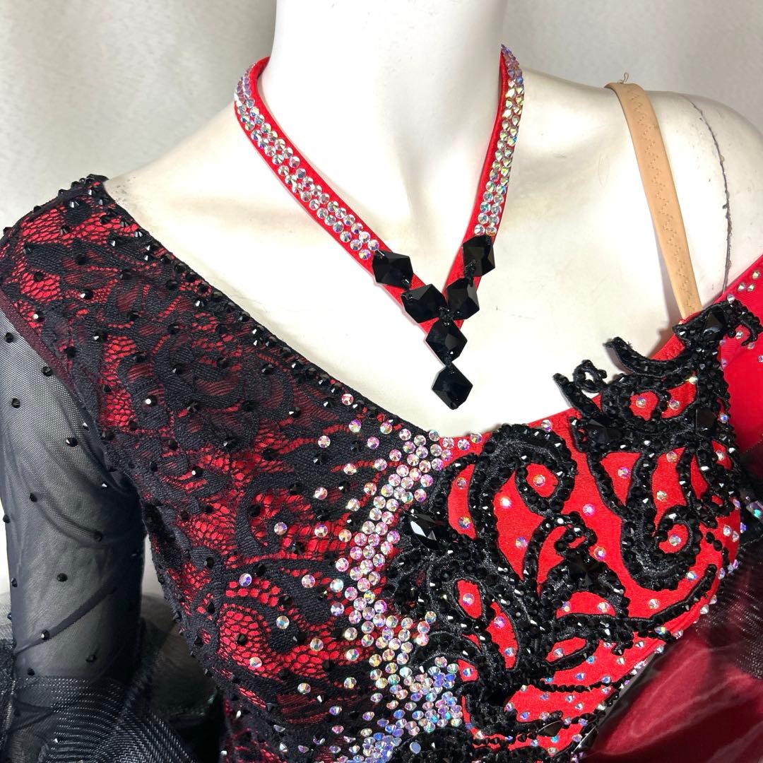 新品、M〜サイズ 社交ダンス、競技ドレス、モダンドレス、スタンダード、デモドレス