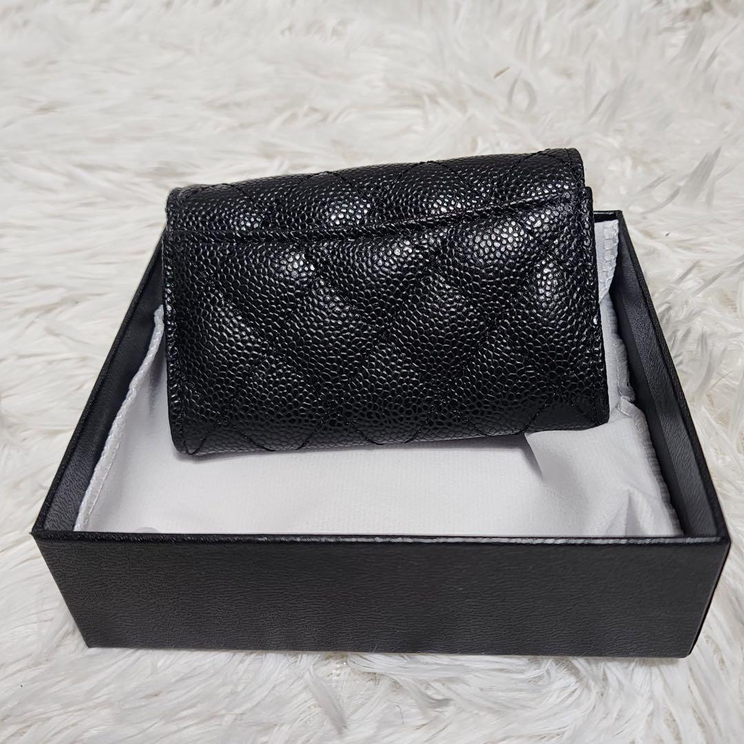 CHANEL　ケース　小銭入れ　キャビアスキン　黒