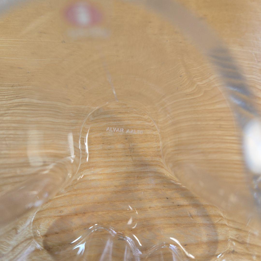 【未使用】イッタラ  アルヴァ・アアルトベース 95mm クリア