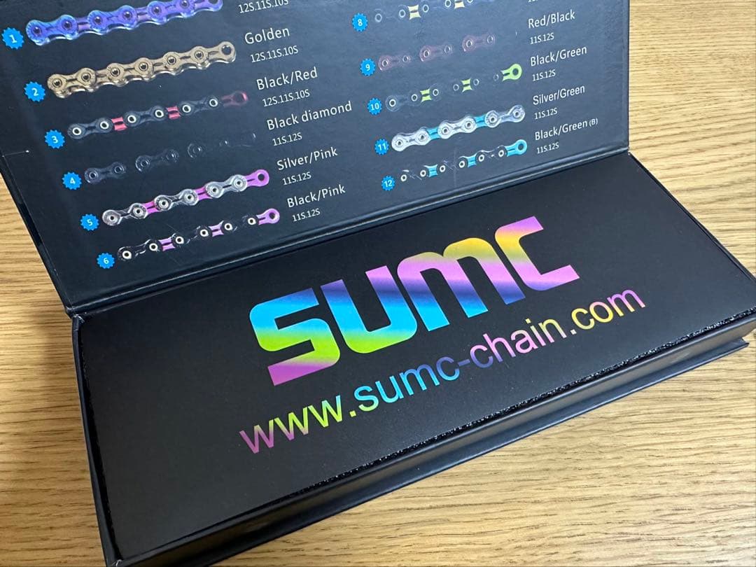 SUMC 最上級SX12SL レインボー 自転車　ギア12速用チェーン