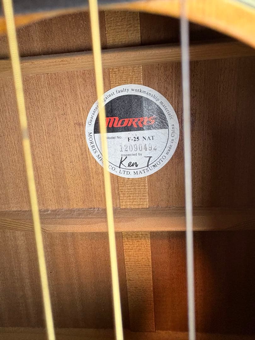 Morris F-25 アコースティックギター