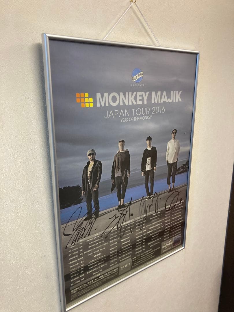 MONKEY MAJIK サイン入り 告知ポスター B2 2016