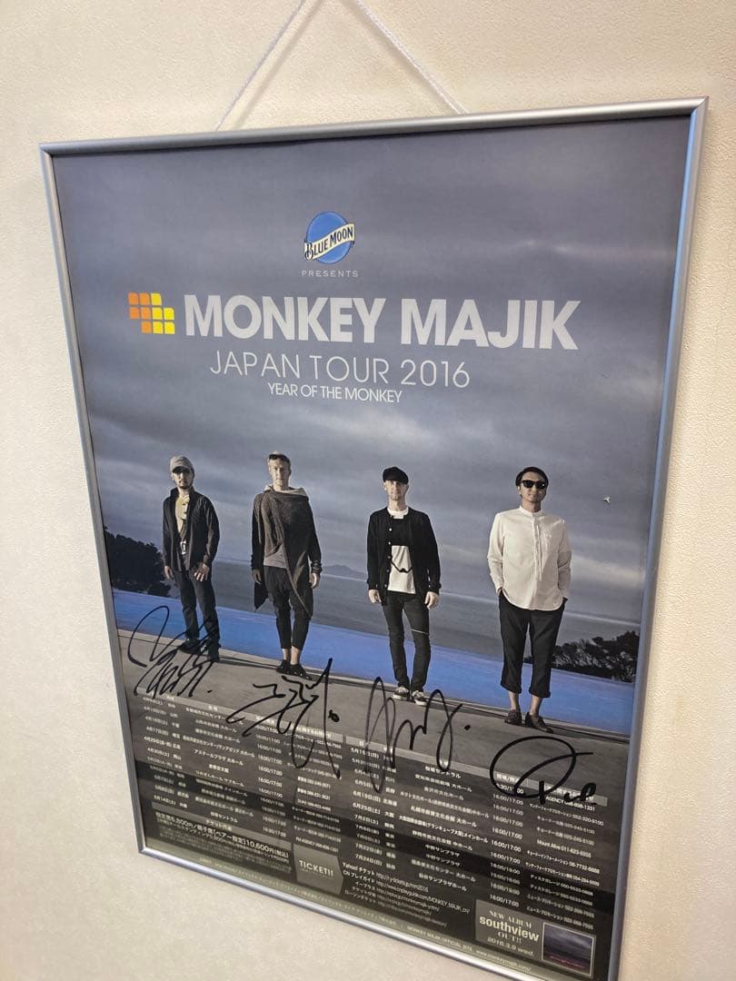 MONKEY MAJIK サイン入り 告知ポスター B2 2016