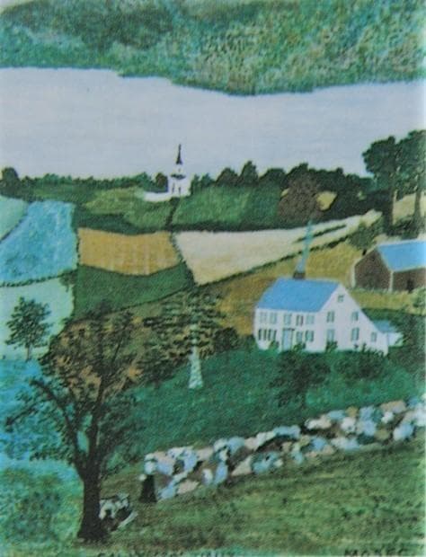 グランマ・モーゼス、『ケンブリッジ渓谷』、希少画集画、状態良好