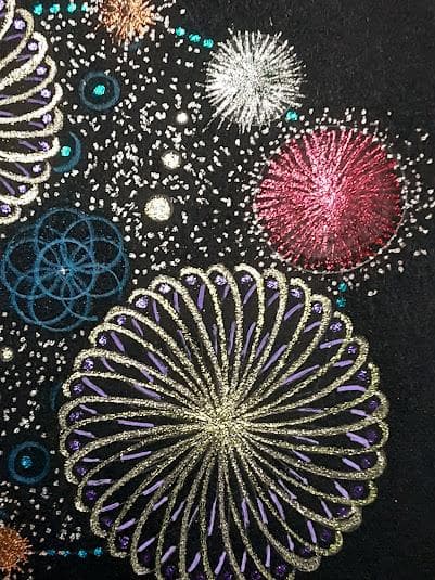 五十嵐由家　曼陀羅画351　「花火」