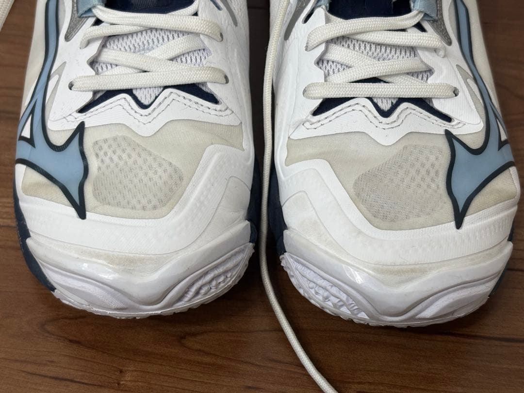 Mizuno バレーボールシューズ ホワイト/ネイビー　24㎝
